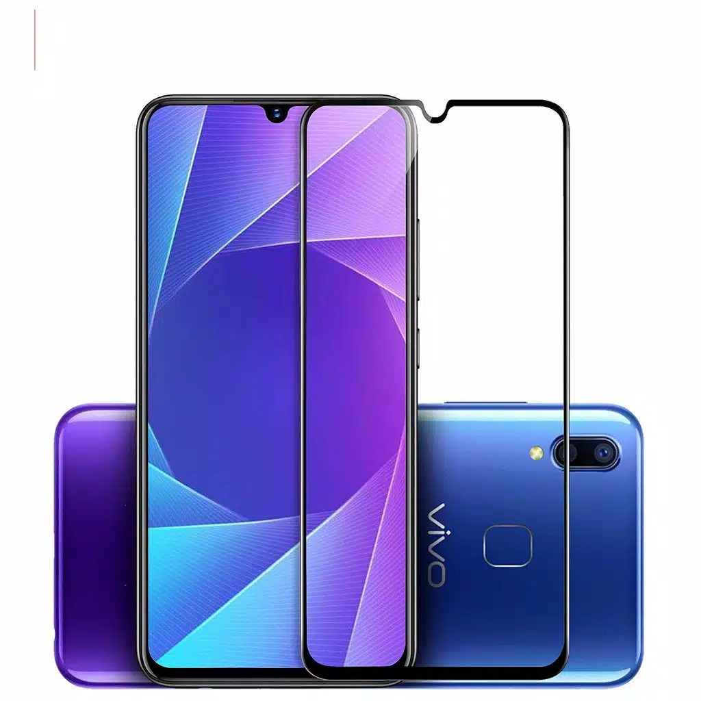 Tempered Glass Colour VIVO V11 /V11 PRO Anti Gores Kaca Full Layar Premium Quality