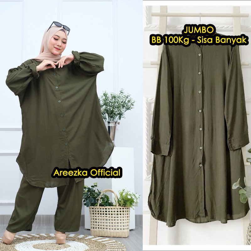 Dorpi Tunik Jumbo Rayon Polos LD 140 XXXXL Ukuran Big Size Bahan Rayon Premium