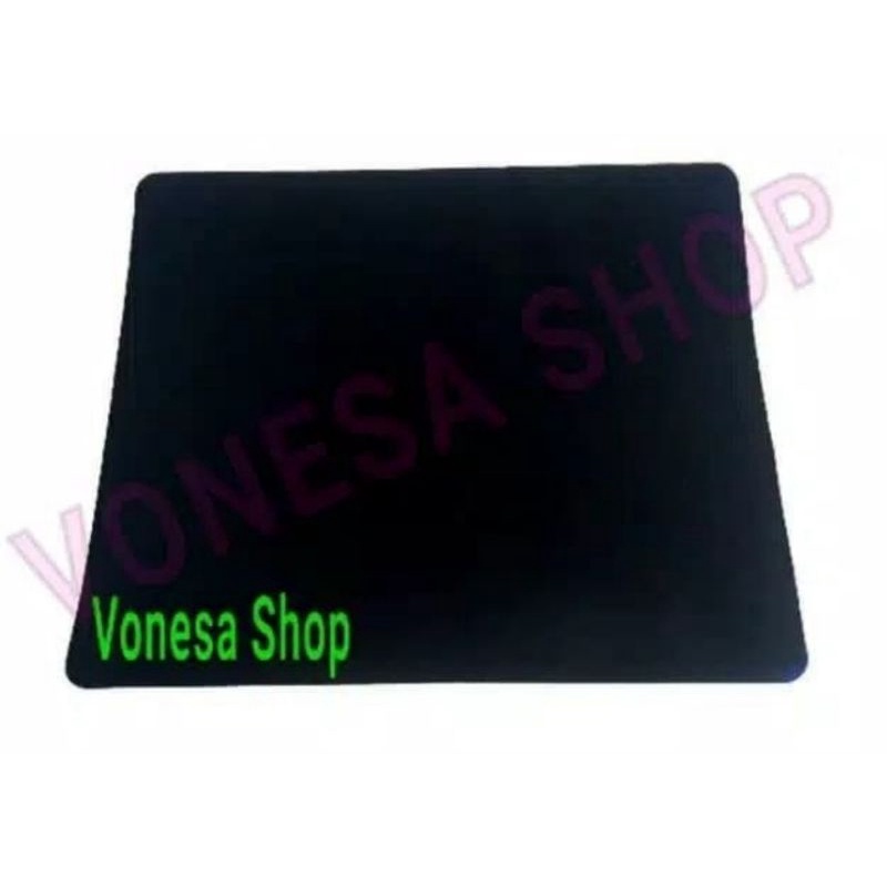 Mouse pad kotak polos TEBAL warna hitam / tatakan mouse/ alas mouse 21*25cm