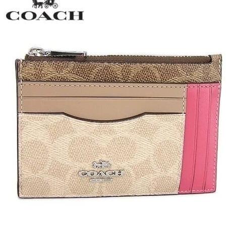 

Office & Stationery | Document Organizer | Card Holder Coach Large Card Case In Blocked Signature Canvas 89484 | Best Seller