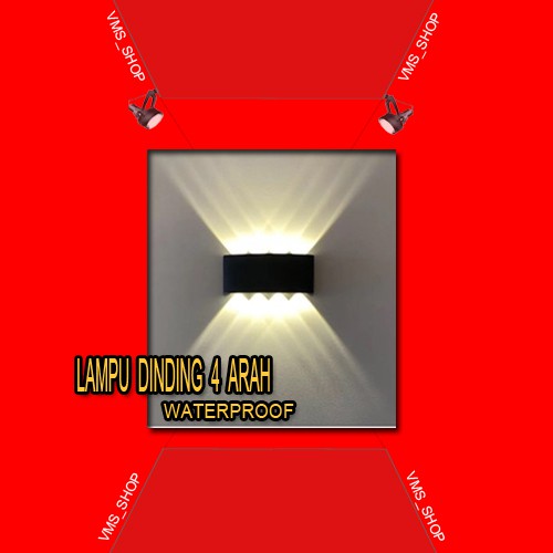 Jual Lampu Dinding Led Arah W Outdoor Wall Light Led Arah W V Ww Body Black