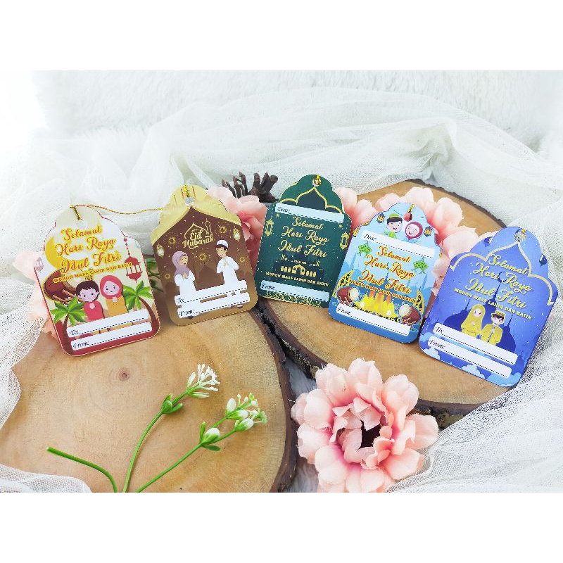 

Kartu ucapan IDUL FITRI/kartu hampers idul fitri/hangtag IDUL FITRI(isi 5pcs)