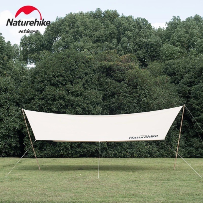 FLYSHEET TENDA NATUREHIKE COTTON SQUARE TARP CLASSY HEXAGONAL NH20TM007 SUN SHELTER OUTDOOR TENT