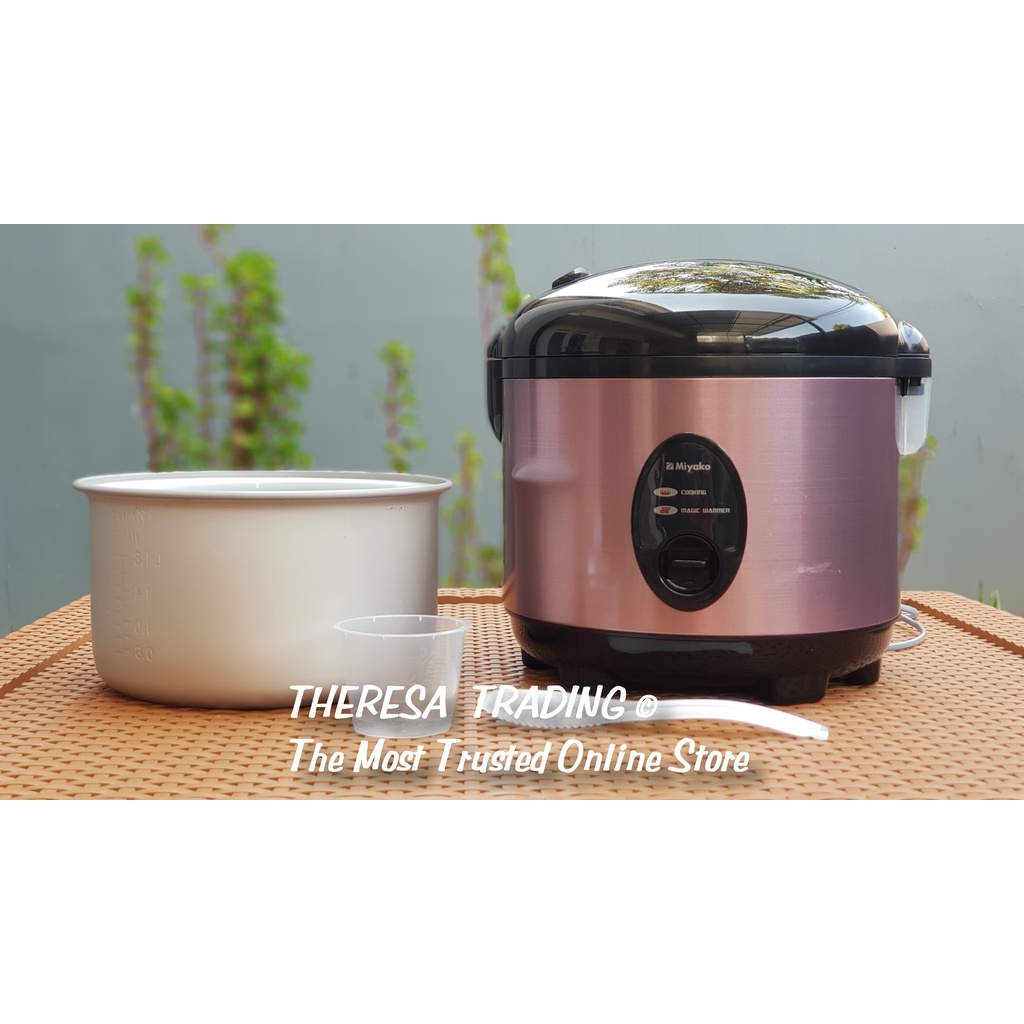RICE COOKER MAGIC COM MIYAKO 508 ROSE GOLD 1.8 LITER PANCI ANTI LENGKET DENGAN 3 ELEMEN PEMANAS