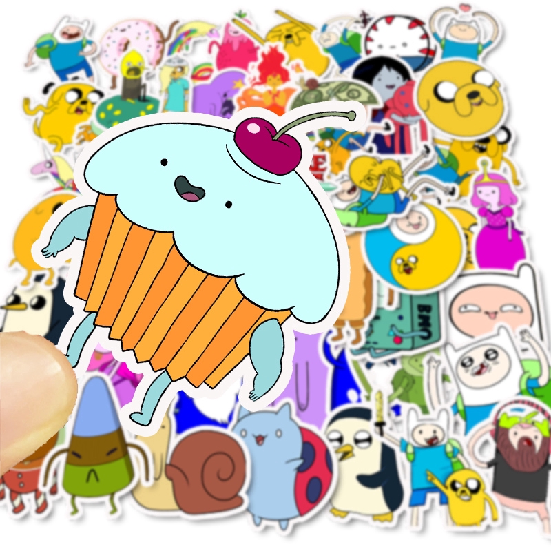 A set of 50 cartoon pattern multi-functional decorative stickers