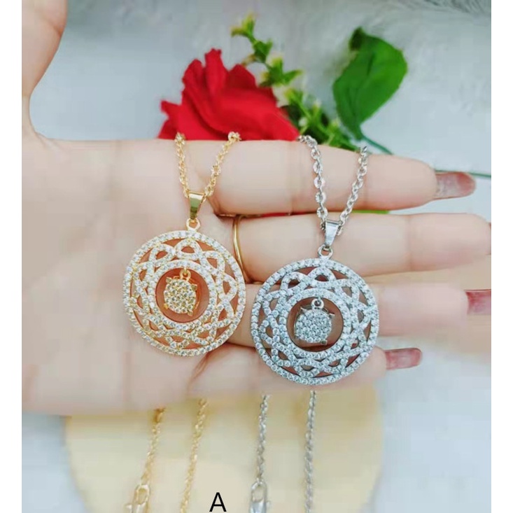 Kalung Xuping Mata Full Lapis Emas Perhiasan Fashion L37