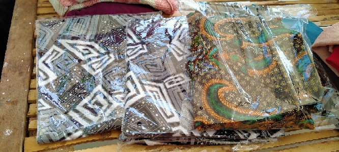 Kemeja Batik Pria Lengan Panjang Size M L Xl Xxl  Bswart Batik Hrb026 Kenongo Hem Panjang Padi