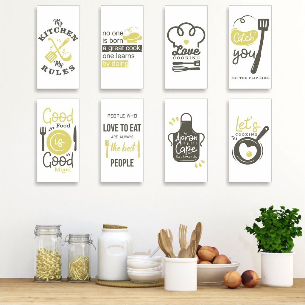 LOYALNESCA HIASAN  DINDING DEKORASI DAPUR  WALLDECOR POSTER  