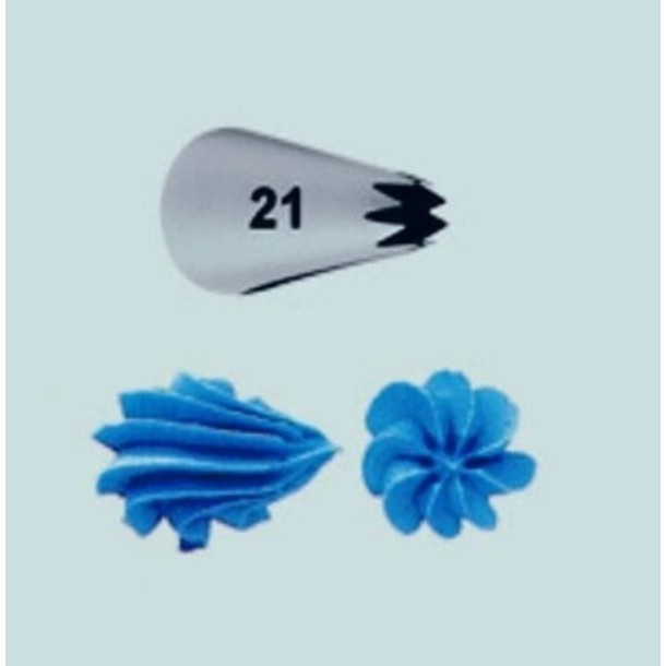 

Original Spuit Open star Wilton no 21/Spuit Tip No #21