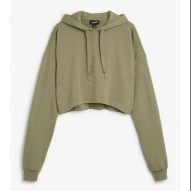 crop hoodie shopee