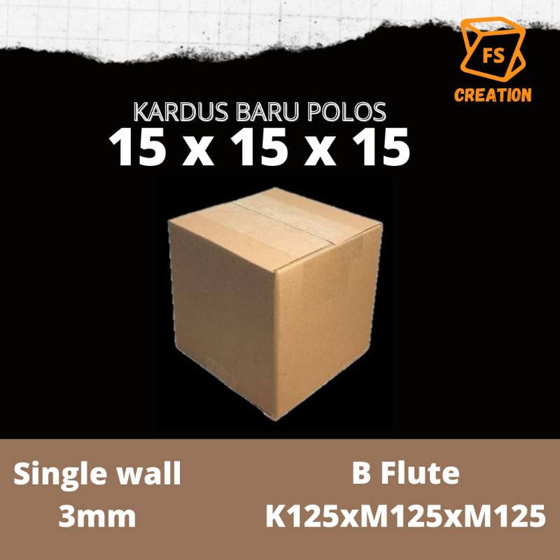 

Kardus Dus Box Kotak Packing Kecil Karton Coklat Polos Baru Ukuran 15x15x15