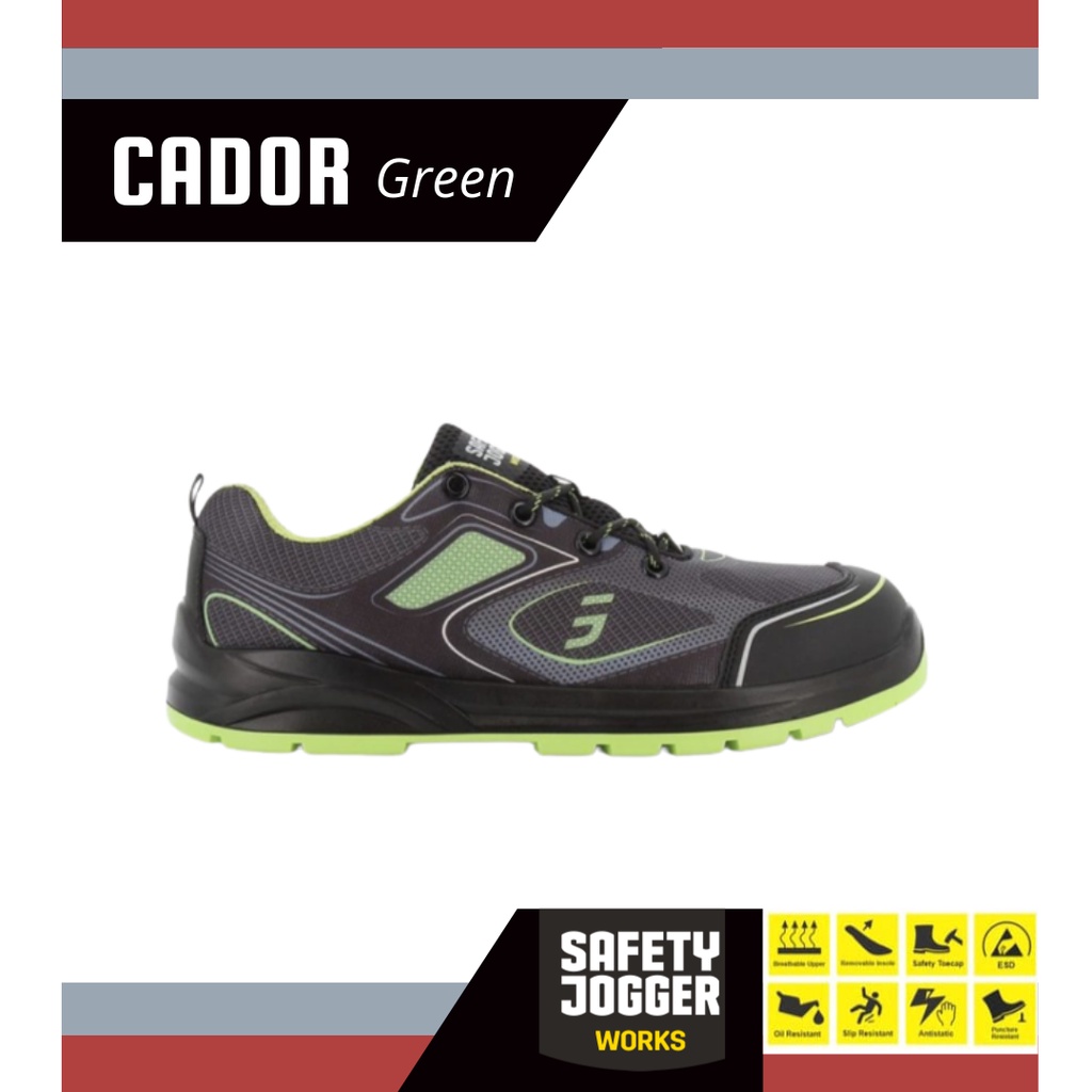 Sepatu Safety Jogger Cador Grey S1P