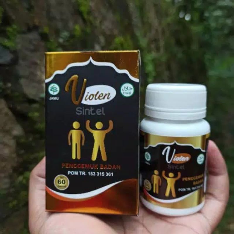 COD - VIOLEN Obat Penggemuk Herbal Penambah Berat Badan (60 Kapsul) Asli 100% Original BPOM