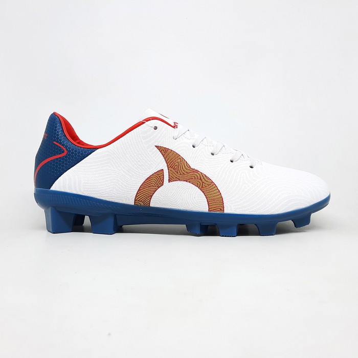 SEPATU BOLA ORTUSEIGHT TEMPEST FG - White Light Navy (100% ORIGINAL)