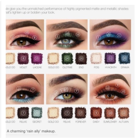 O.TWO.O Palet Eyeshadow Darling Isi 21 Warna Shimmer 9994