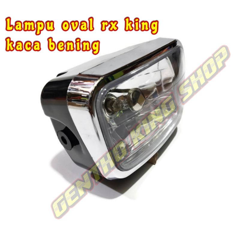 Lampu depan rx king new oval kaca bening