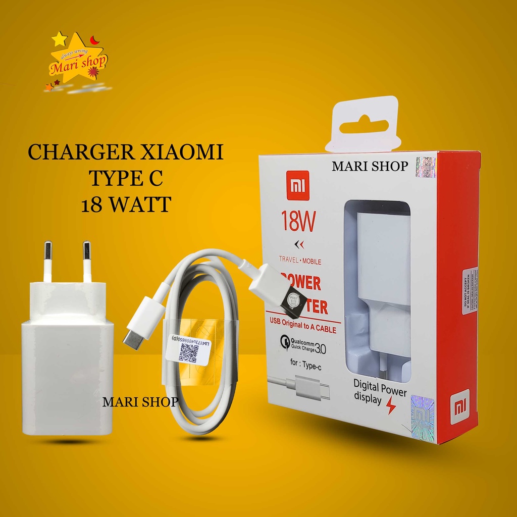 Charger Xiaomi Original Fast Charging / Casan xiaomi Fast Charging 15W 18W Type C