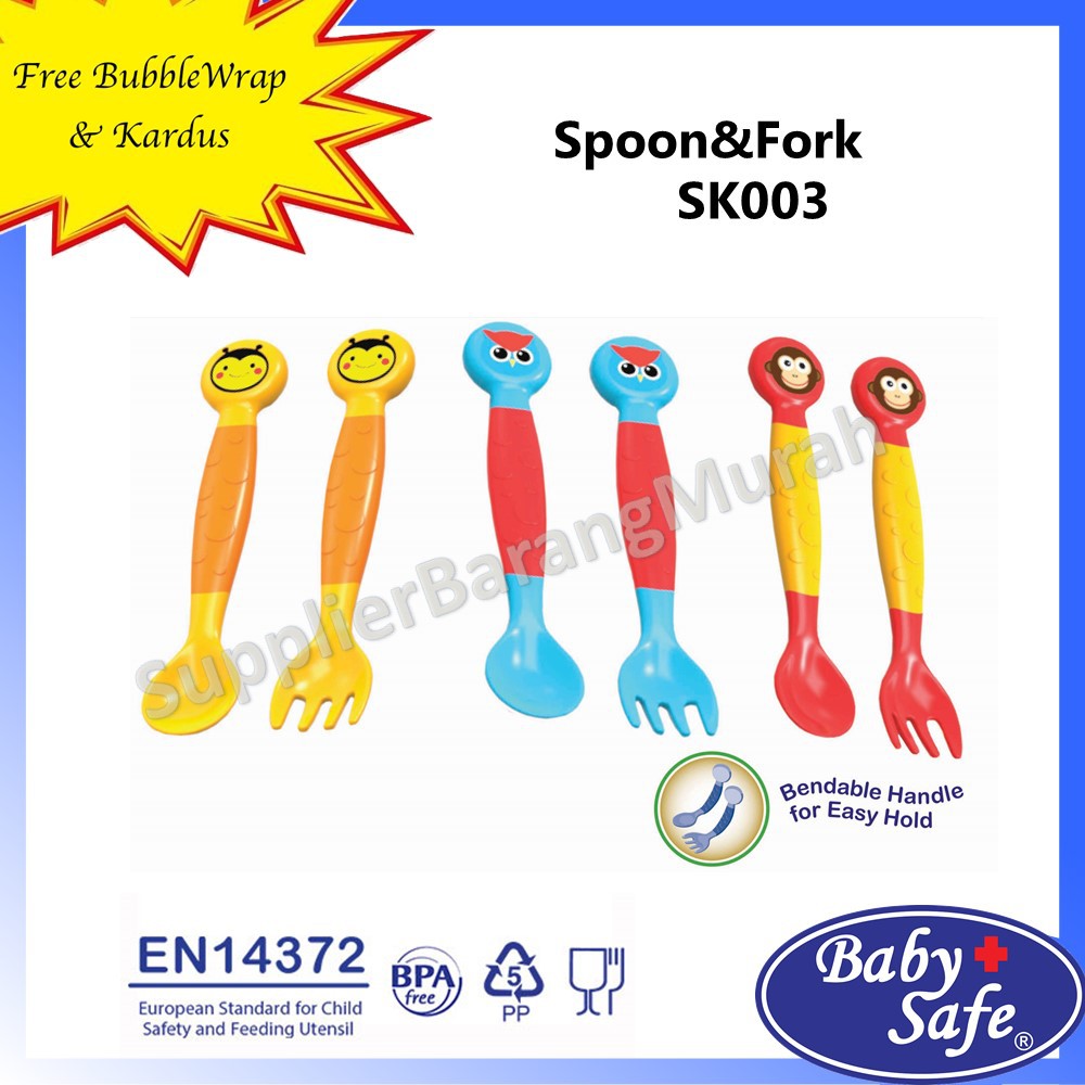 Baby Safe Spoon &amp; Fork SK003 IB0087