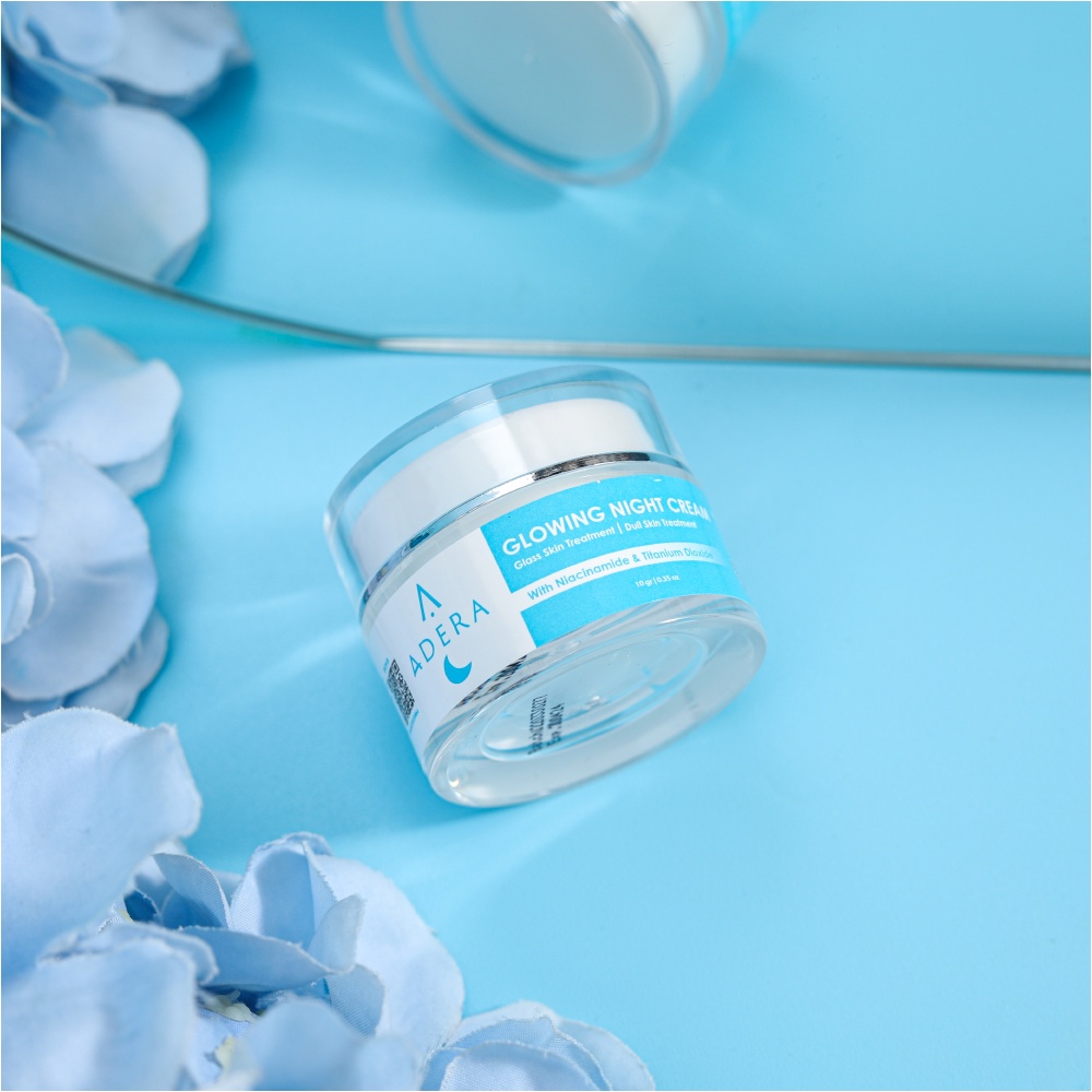 Adera Face Serum Wajah Original Glowing Putih Bersih Bebas Jerawat Kusam Flek Bintik Hitam ORIGINAL 100% sudah BPOM-NIGHT CREAM