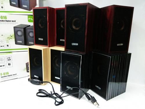 Speaker Aktif Mini Fleco F-016 Extra Bass Power Sound-Speaker Digital Komputer/Laptop/HP (RANDOM)