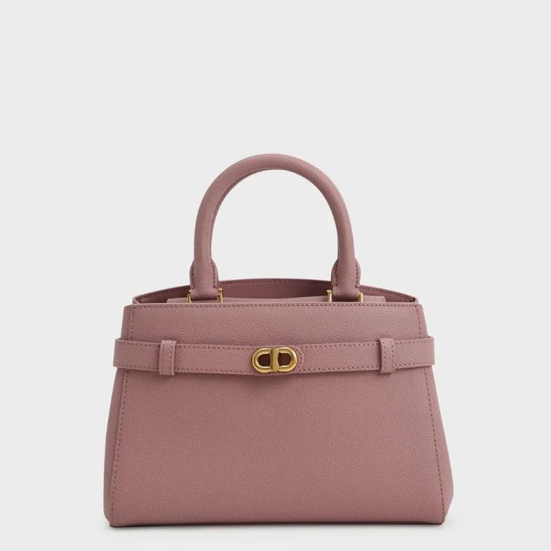 7.7 SALE | CK Aubrielle Metallic-Accent Belted Bag