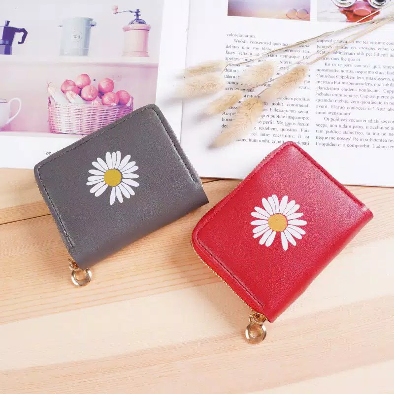 ♥TMALL88♥  DOMPET KOIN MINI / BUNGA DAISY / IMPORT / DOMPET MURAH / FASHION KOREA REALPICT