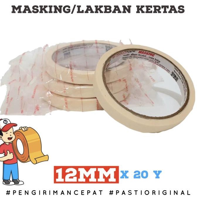 

[CABANG] Lakban Kertas Nachi 1/2inch (12mm) x 20Y / Masking Tape Nachi