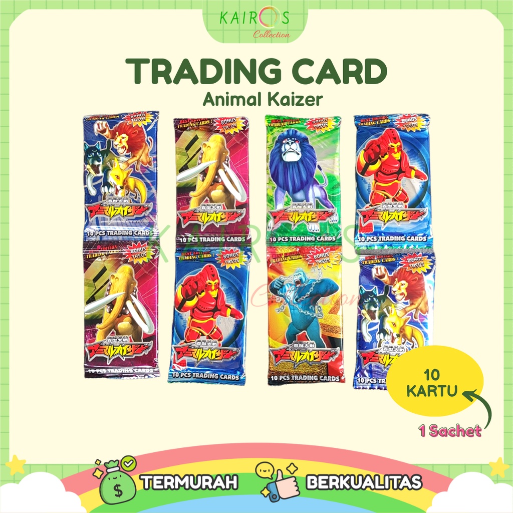 Trading Card Animal Kaizer Mainan Kartu Animal Kaizer