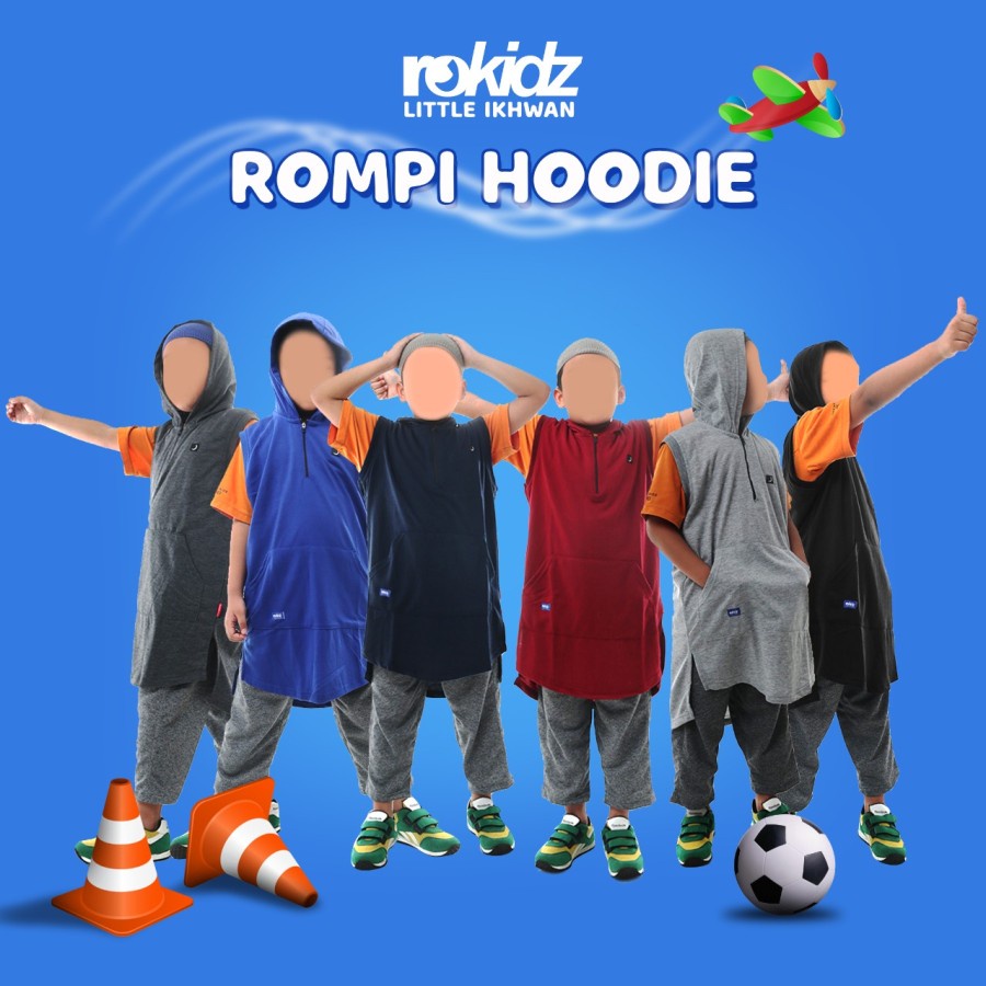 Rompi Shalat Hoodie ROKIDZ Rompi Sholat Solat Anak Laki Junior