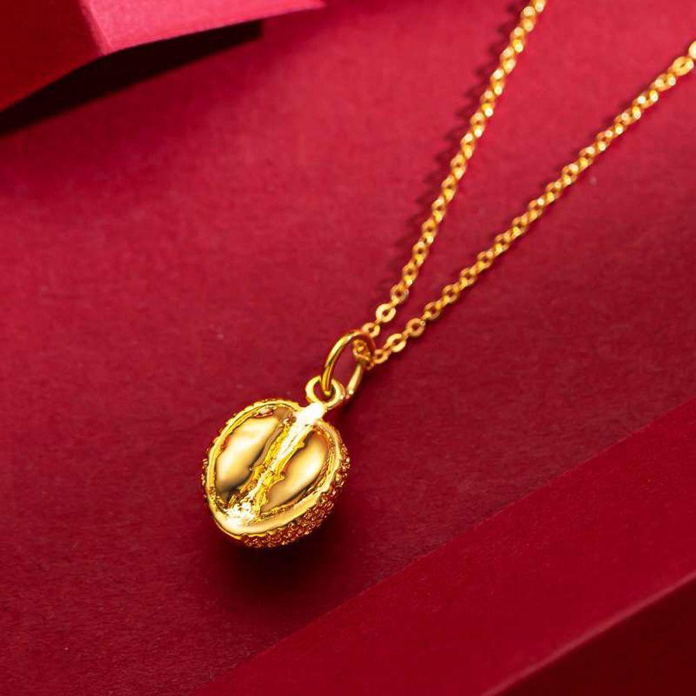 Mxbeauty Kalung Wanita Trendy Pasir Mengkilap Desain Niche Durian Liontin Gadis Necklace