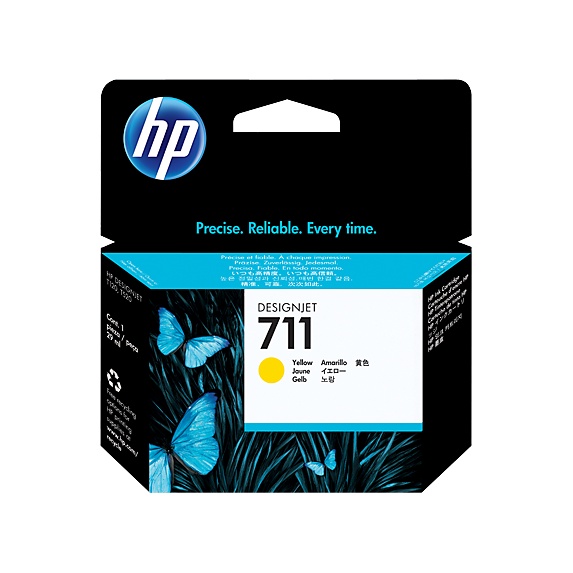 Tinta HP 711 Yellow Original Cartridge - CZ132A