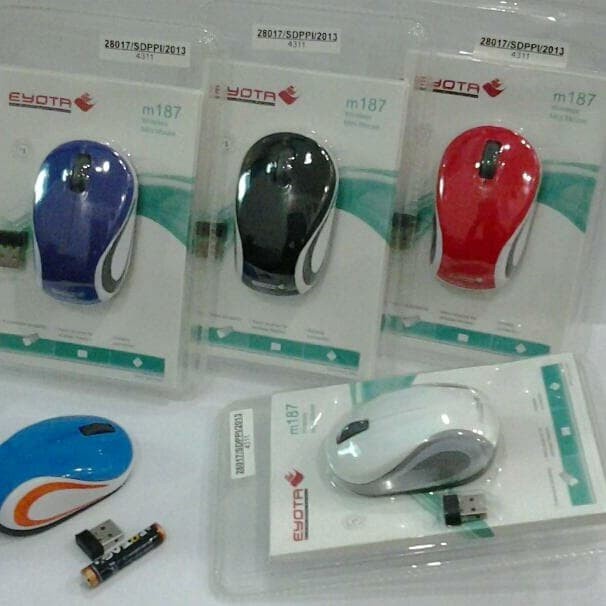 Wow Mouse Wireless M187 Eyota Wireless Mouse Original Bergaransi