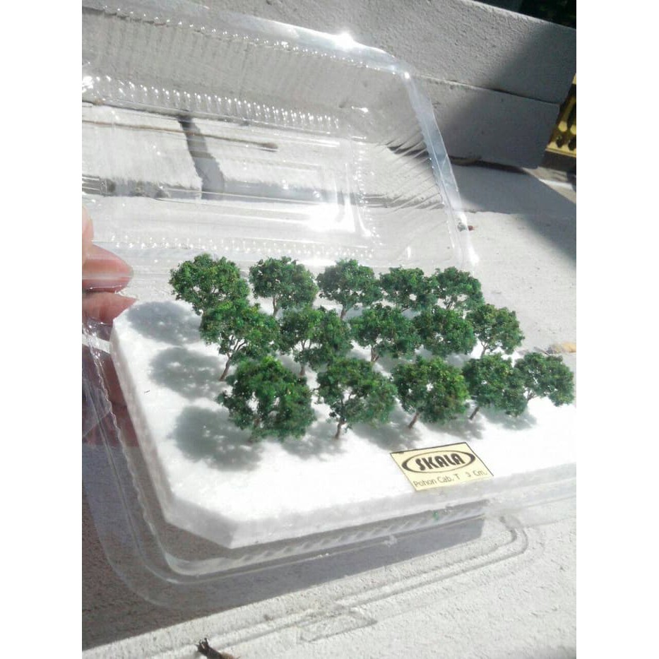 Asesoris Miniatur Bangunan&#40-Maket&#41- Pohon T : 3cm