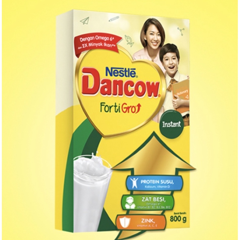 

Dancow Fortigro Instan/Full cream/Chokelat 800 gr