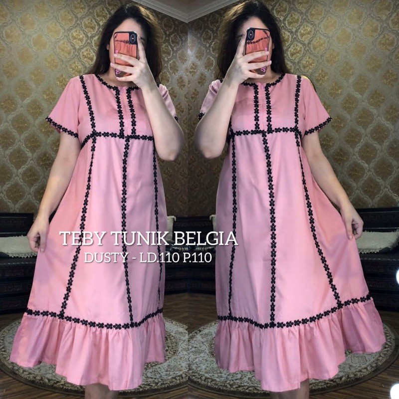 Daster Arab Teby Tunik Belgia Ori By Teby
