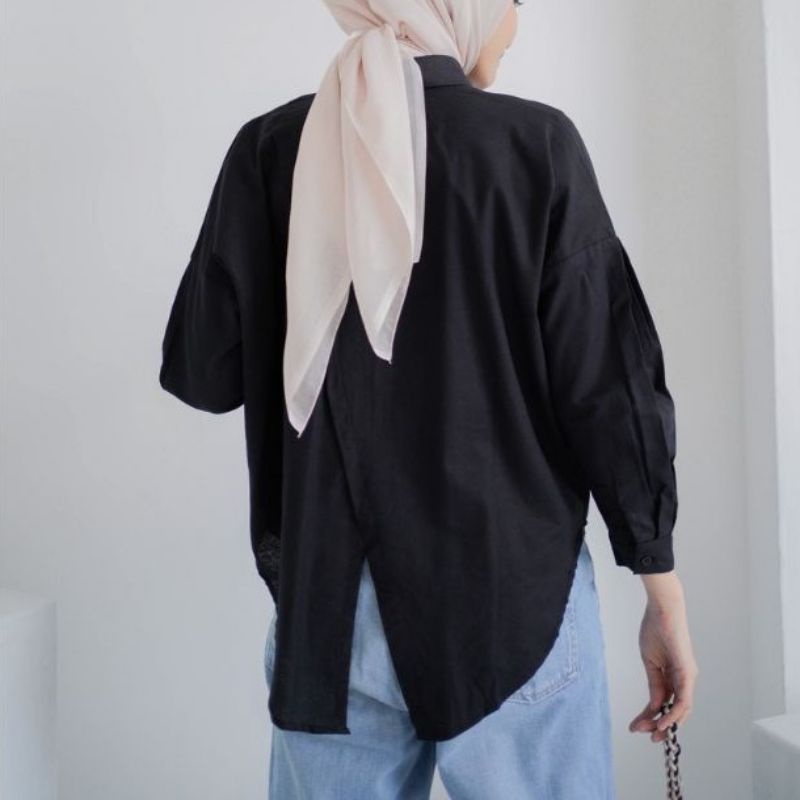 Nelka Shirt Kemeja Wanita Oversize