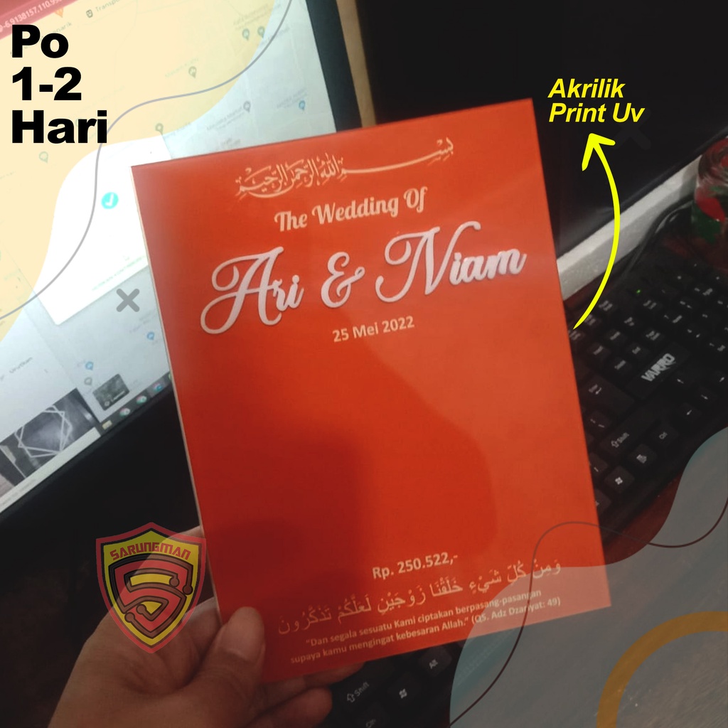 Print uv akrilik print bahan kotak akrilik dekorasi//  Print uv acrylic print acrylic box decoration