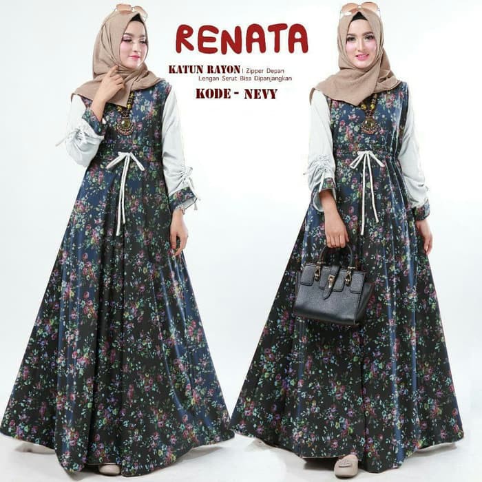 MEYRANI GAMIS BAHAN MOSTCREPE PREMIUM KOMBI CAPE BROCADE GLITTER CUMA 175.000 I.10224639.122986221
