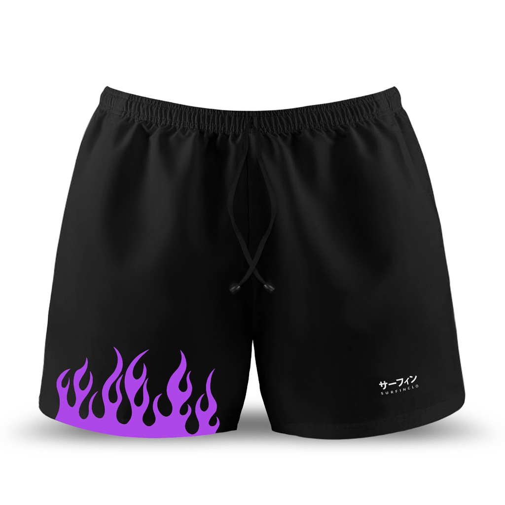 Surfinclo Boxer Jumbo Black White Fire Big Size XL XXL