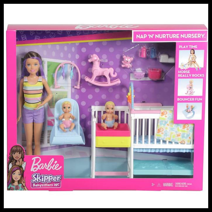 barbie skipper nap n nurture nursery