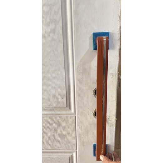 Handle Pintu Stainless Steel Motif Kayu 45cm / Gagang Pintu Rumah