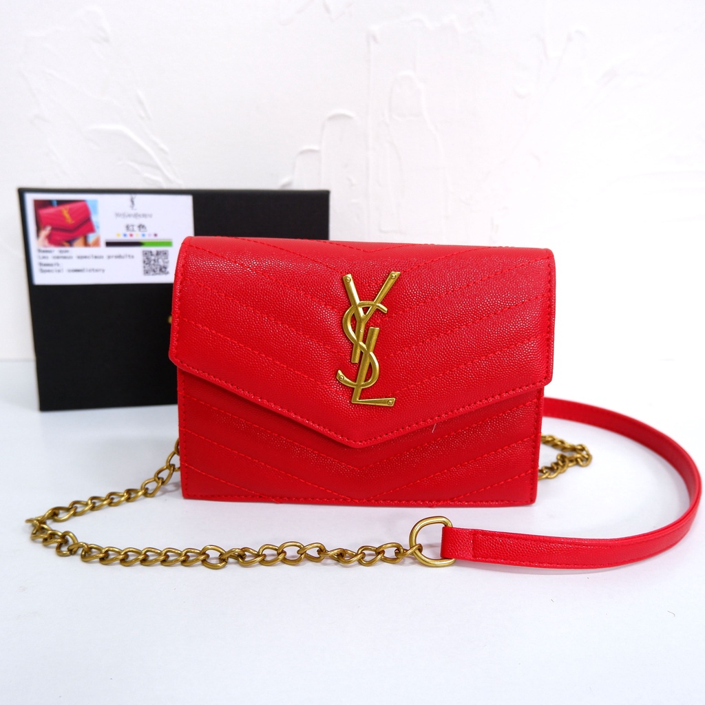 Tas Selempang Wanita / Cewek Import Y S L Envelope Bag #B8 1 008 21