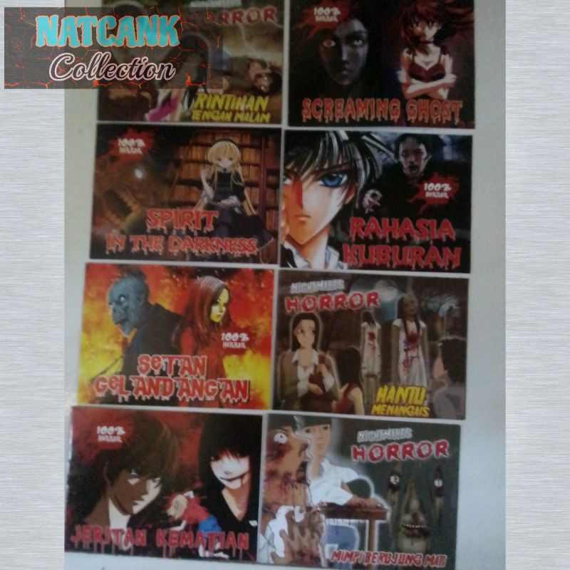 Buku komik anak misteri - buku cerita horor mini