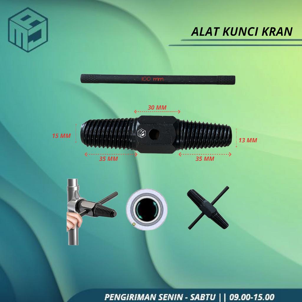 Alat Cabut Pipa Keran Rusak 1/2" 3/4" Alat Pembuka Kunci Kran Keran Air Patah Kran tembok drat rusak