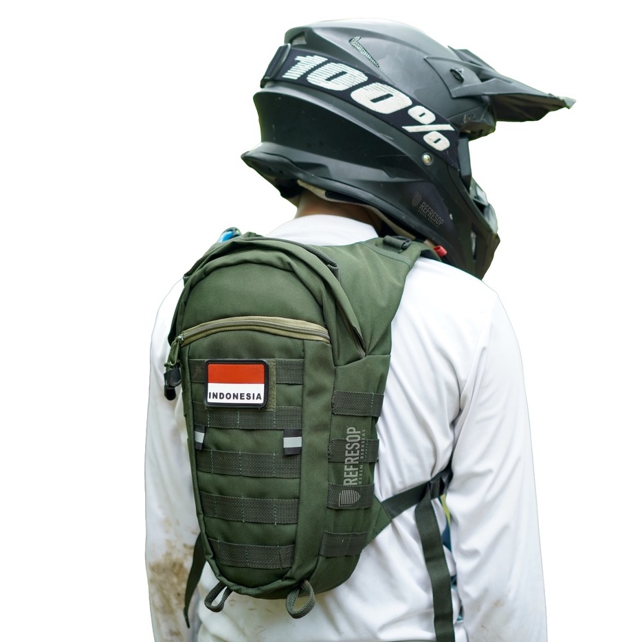 REFRESOP Original PX211 Tas Ransel Sepeda Army Hydropack Tactical - Hijau