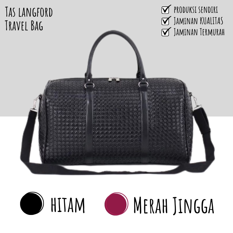 PROMO MURAH Tas Fashion Pakaian Travel Bag Anyaman Tas Jinjing Tas Multifungsi Olahraga Pria Wanita