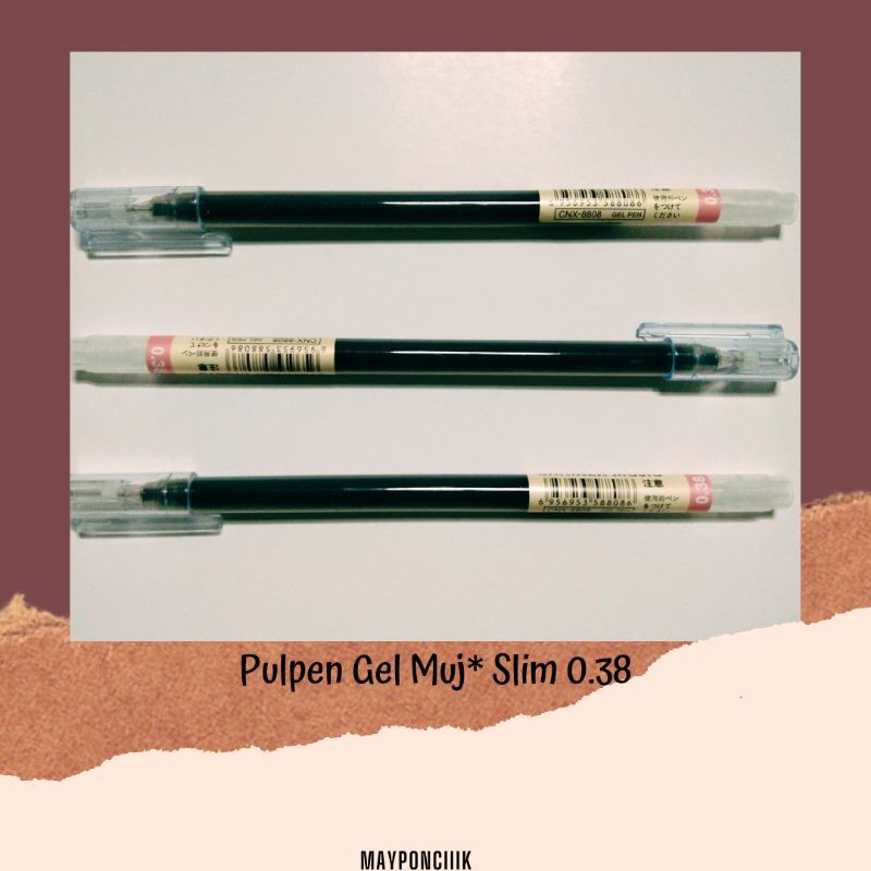 

Pulpen Gel Muj* Slim 0.38 / Ballpoint Gel