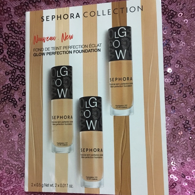 Sephora Collection Sample Glow Perfection Foundation Pack