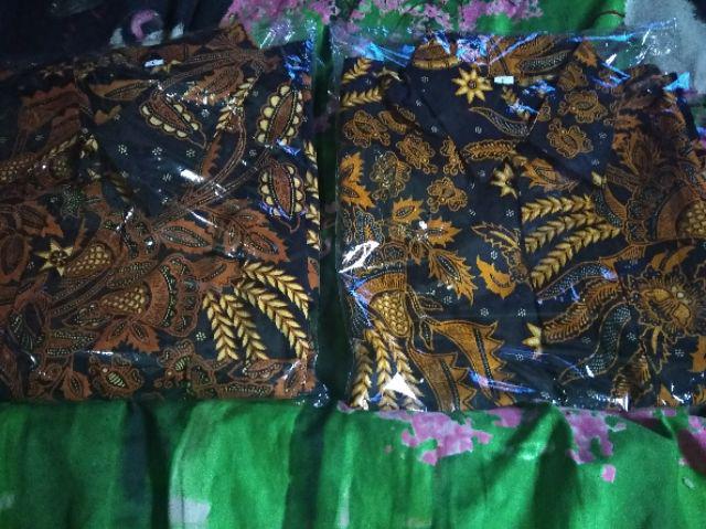 Baju Couple Ayah Dan Anak  Kemeja Hem Batik Manggar