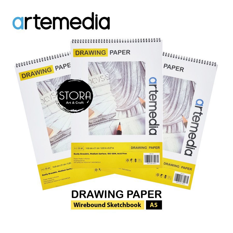 

Artemedia Drawing Paper Book A5 / Buku Sketsa a5